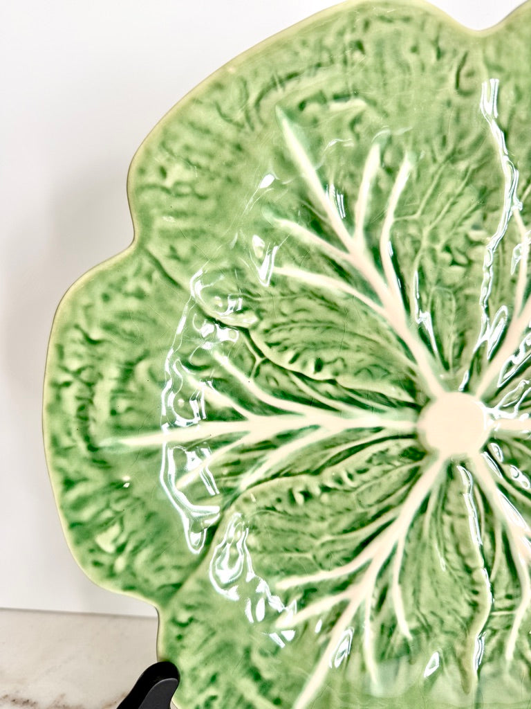 Vintage Bordallo Pinheiro Cabbage Charger 12"