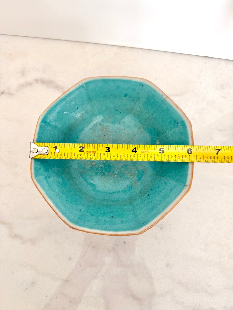 Antique Chinese Qing Dynasty Famille Rose Footed Rice Bowl, 6"