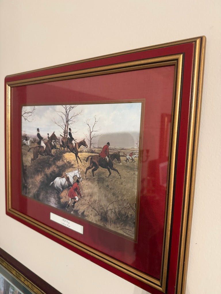 Vintage "Full Cry" by George Wright Print 8x10"