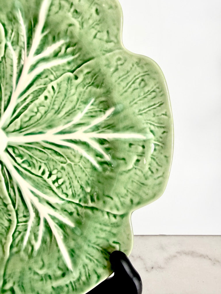 Vintage Bordallo Pinheiro Cabbage Charger 12"