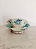 Antique Chinese Qing Dynasty Famille Rose Footed Rice Bowl, 6"