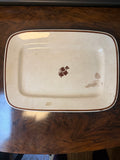 Alfred Meakin Tea Leaf Ironstone Serving Platter, England, Copper Tea Leaf Center