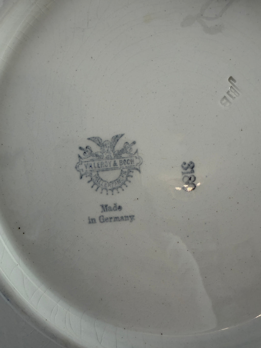 Vintage Villeroy & Boch Blue Windmill Charger Plate Made in Germany - 12”