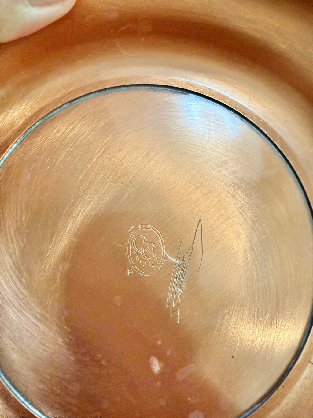 Vintage Copper Craft Footed Centerpiece Pedestal Bowl Mid Century 12”
