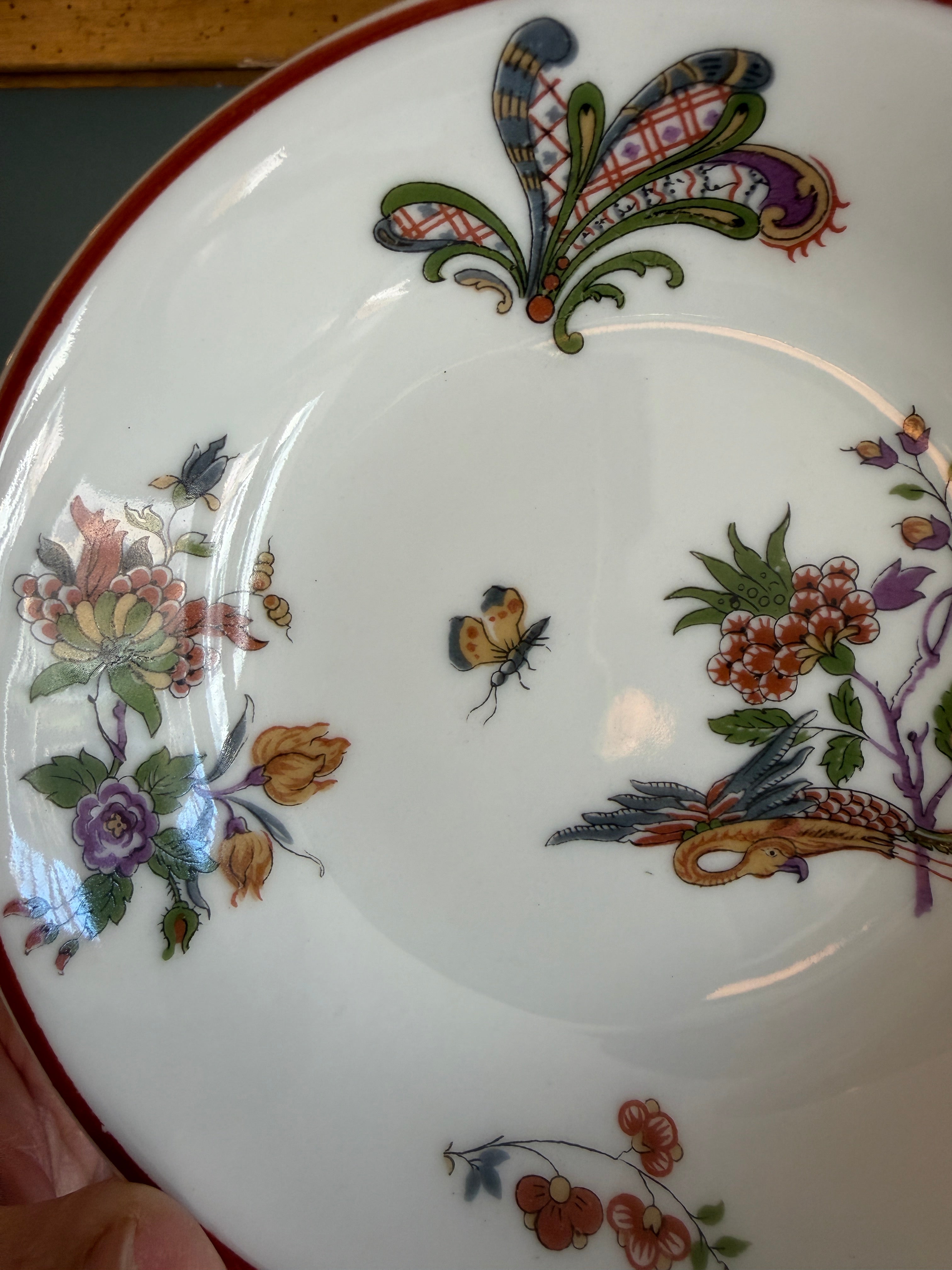 Antique Early 1900s Haviland Limoges France Schleiger 684-2 Floral Bird Porcelain Saucer Plates – Set of 6