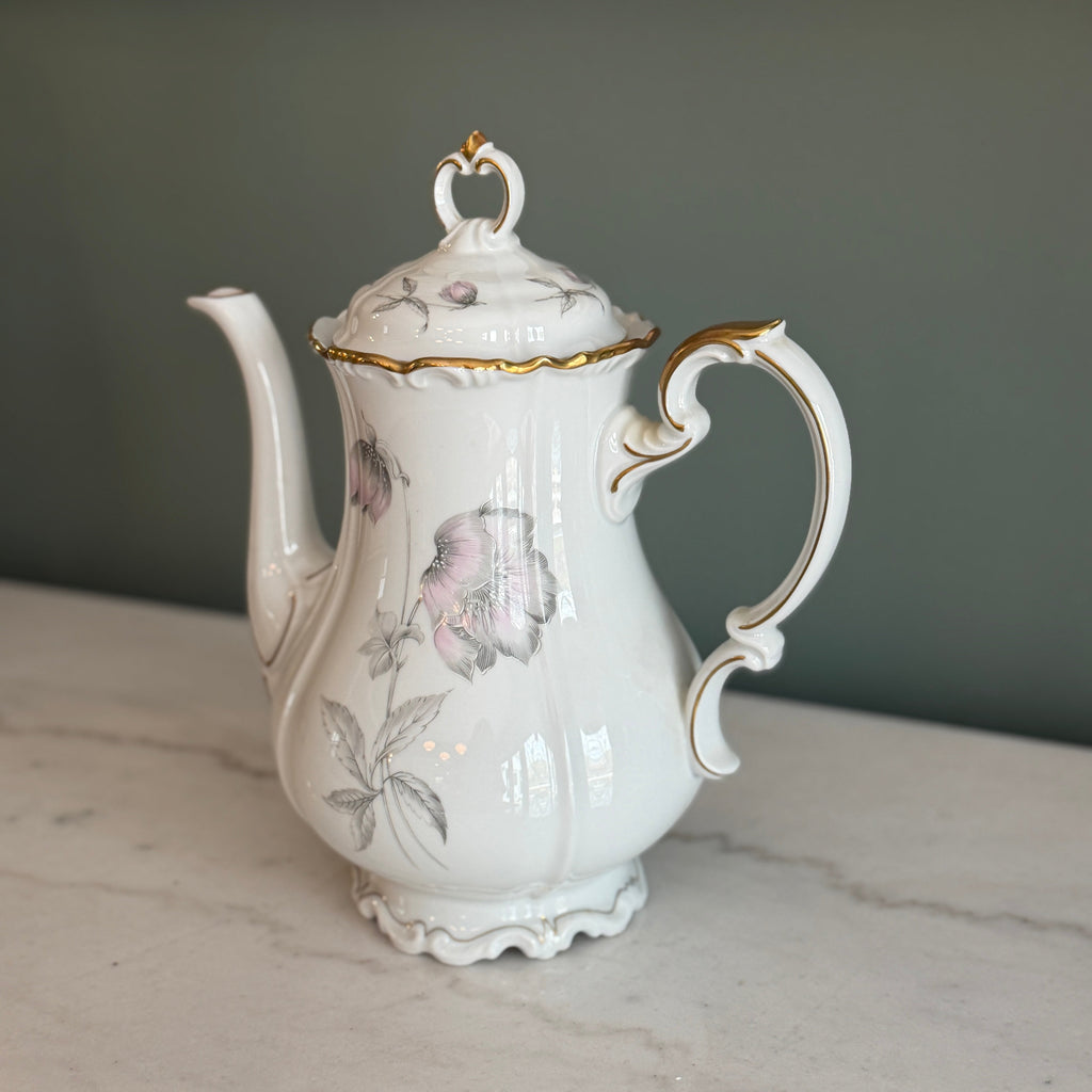 Vintage "Lydia" by Edelstein Bavaria Germany Porcelain Coffee Pot