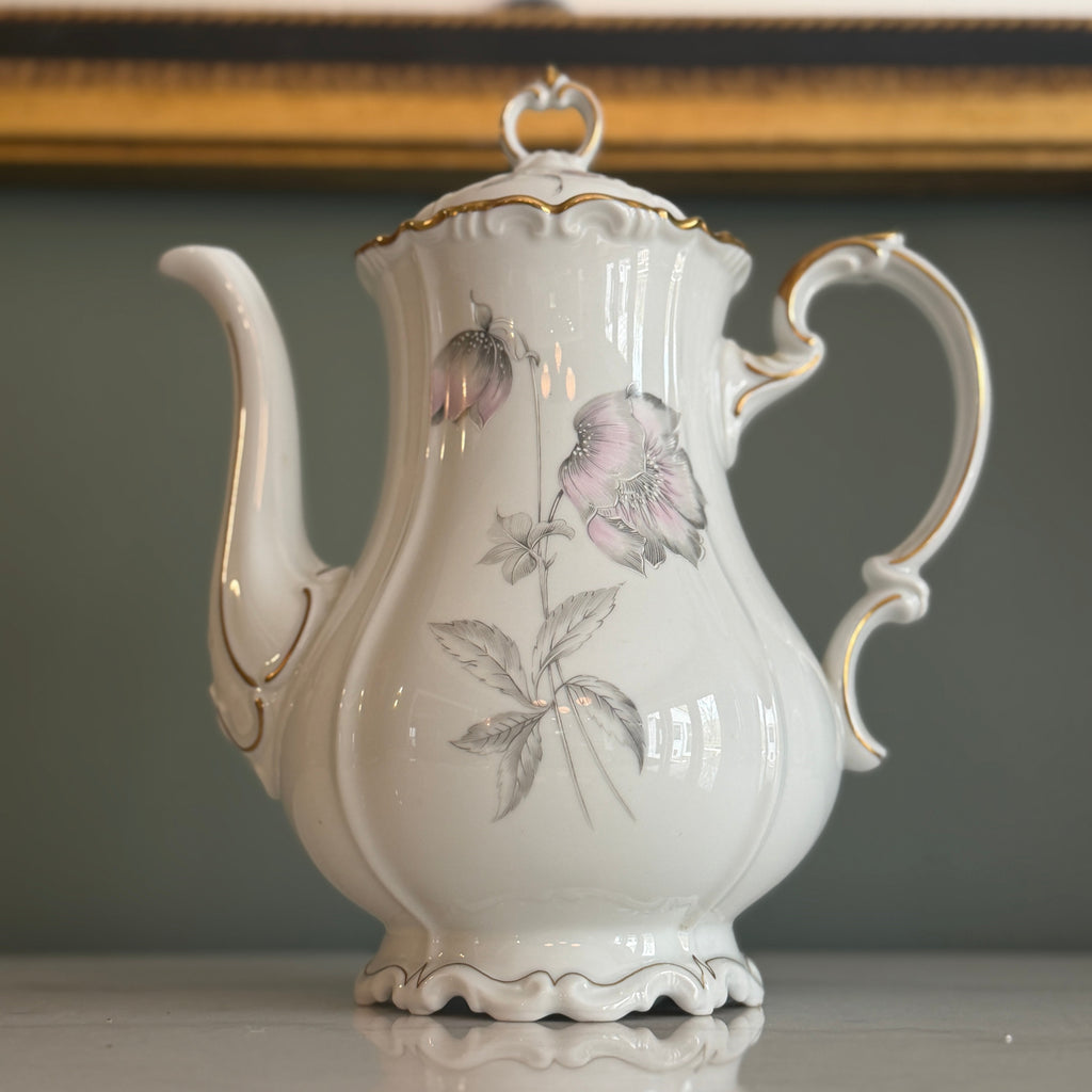 Vintage "Lydia" by Edelstein Bavaria Germany Porcelain Coffee Pot