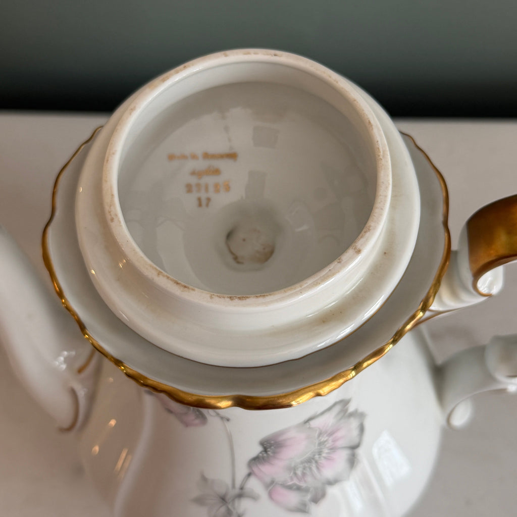 Vintage "Lydia" by Edelstein Bavaria Germany Porcelain Coffee Pot