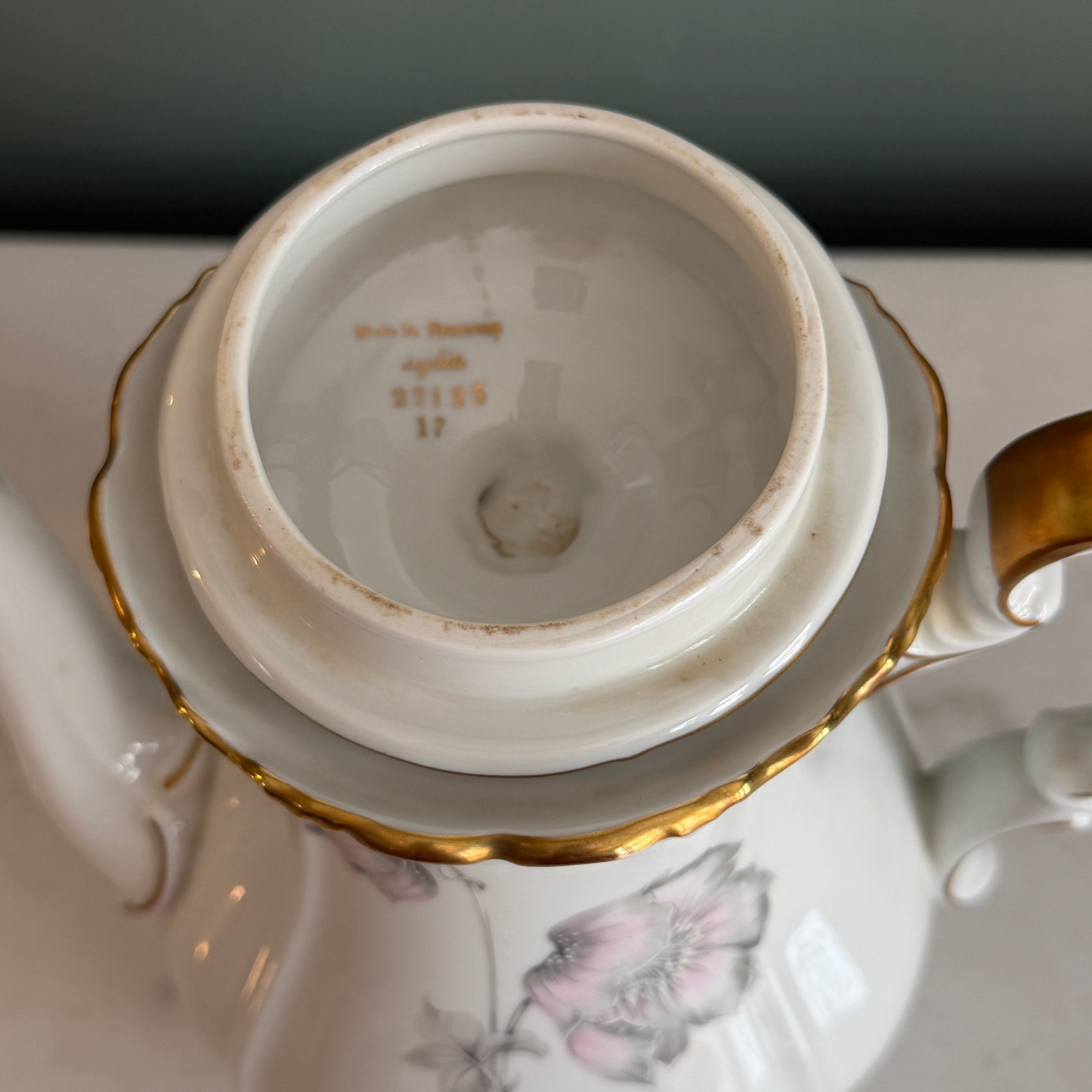 Vintage "Lydia" by Edelstein Bavaria Germany Porcelain Coffee Pot