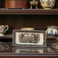 Mason's Vista Brown Transferware Celery Plate