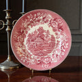 Vintage “Avon Cottage” Red Transferware Plate 10"